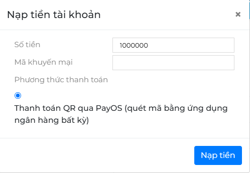DBIM - Hướng dẫn nạp tiền vào tài khoản qua mã QR (chuyển khoản)